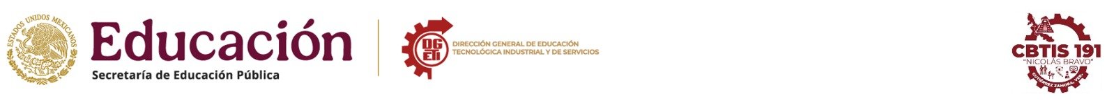 Encabezado CBTIS No. 191